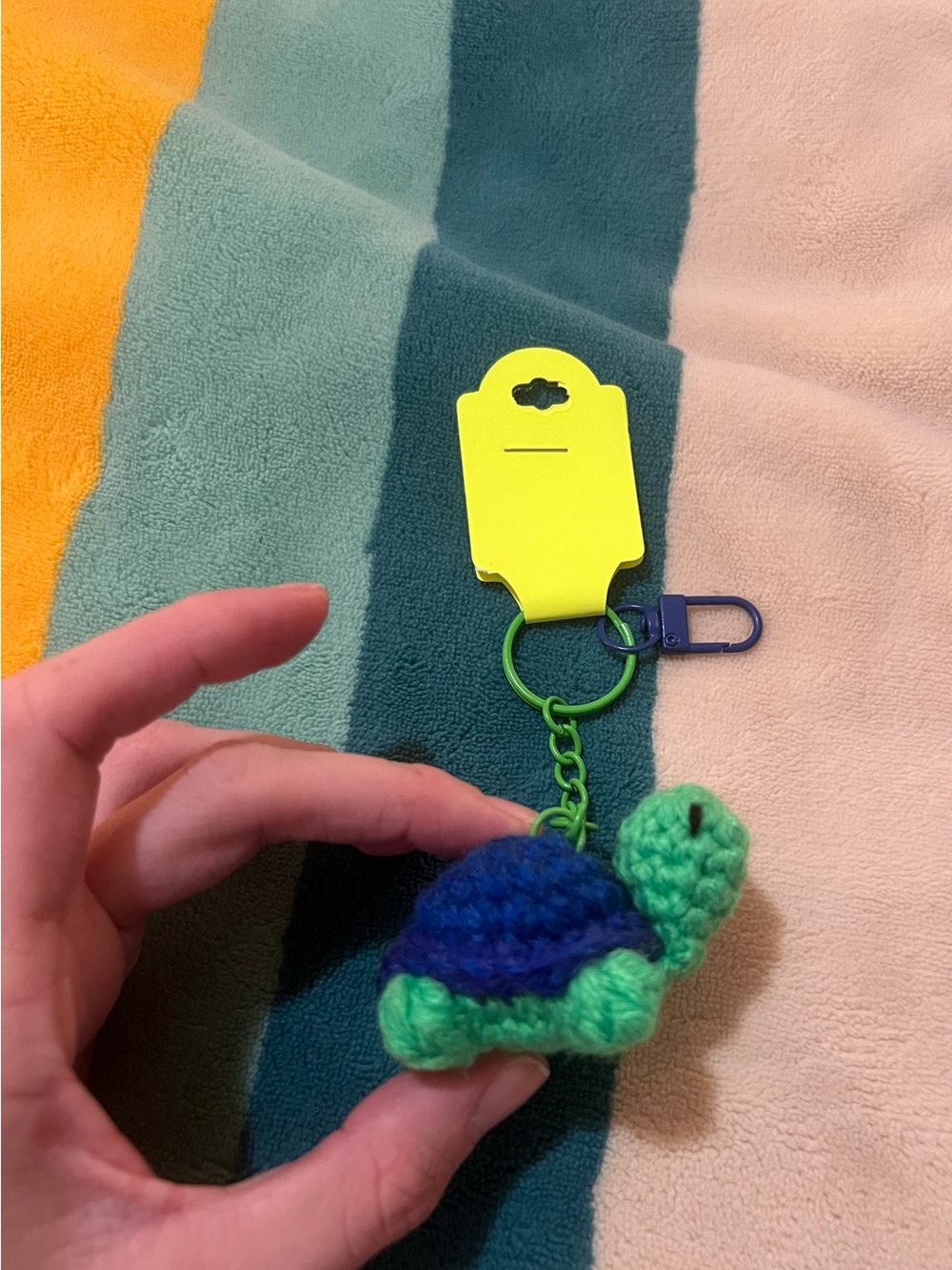 Crocheted Turtle Keychain 🐢 - Picture 3 of 8